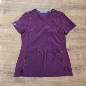 Scrubstar Women's Short Sleeve Top - Burgundy